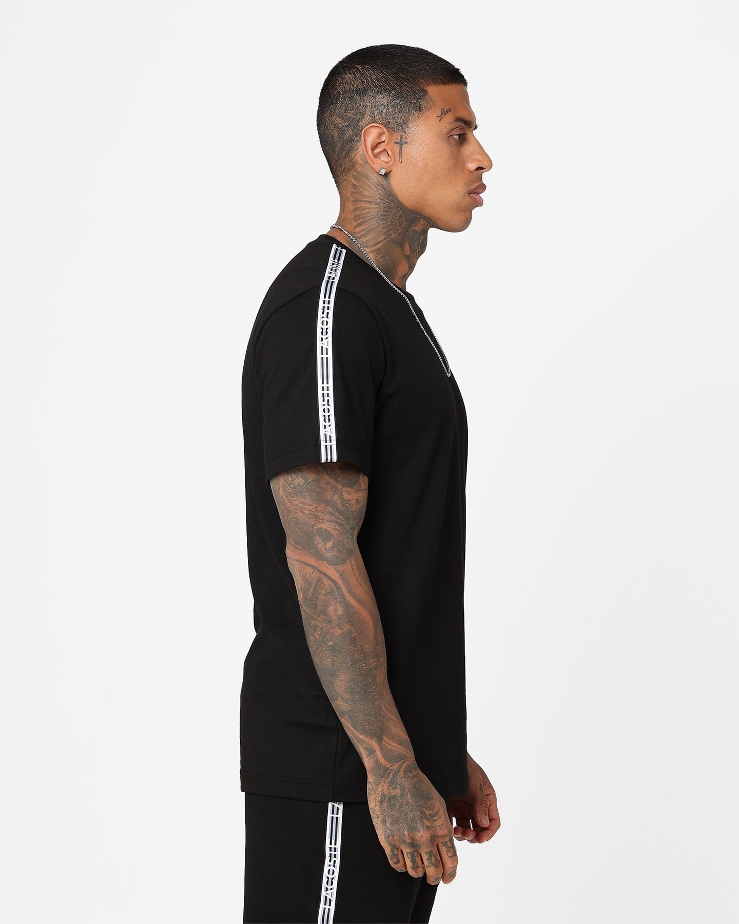 Lacoste Logo Tape Jersey T-Shirt Black sold by Culture Kings product image thumbnail 5