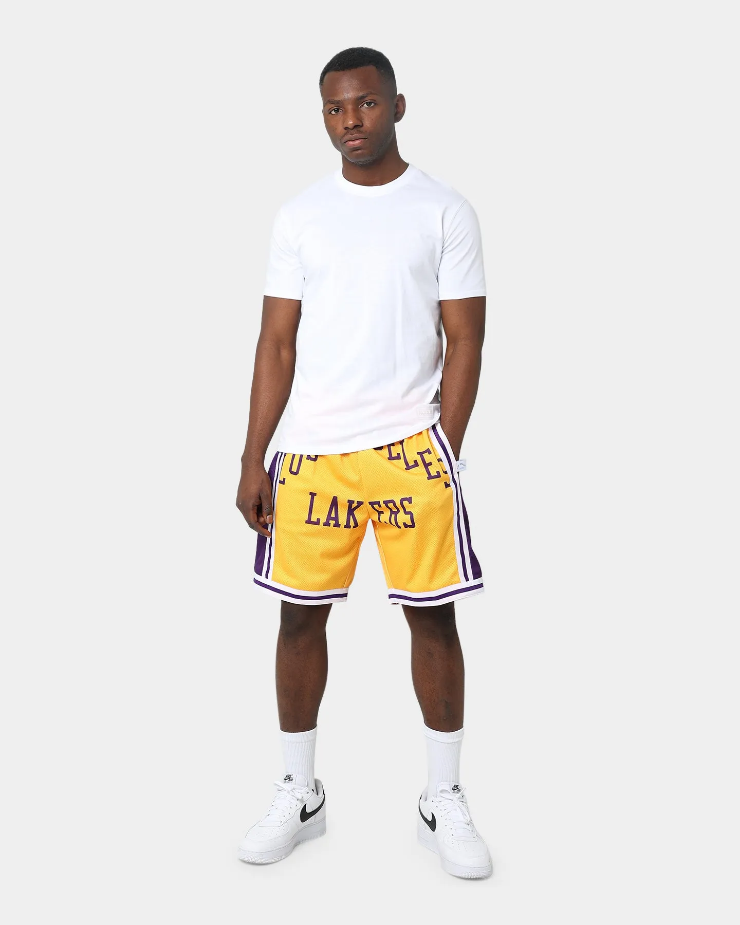 Mitchell & Ness Los Angeles Lakers Blown Out Short Gold sold by Culture Kings product image thumbnail 2