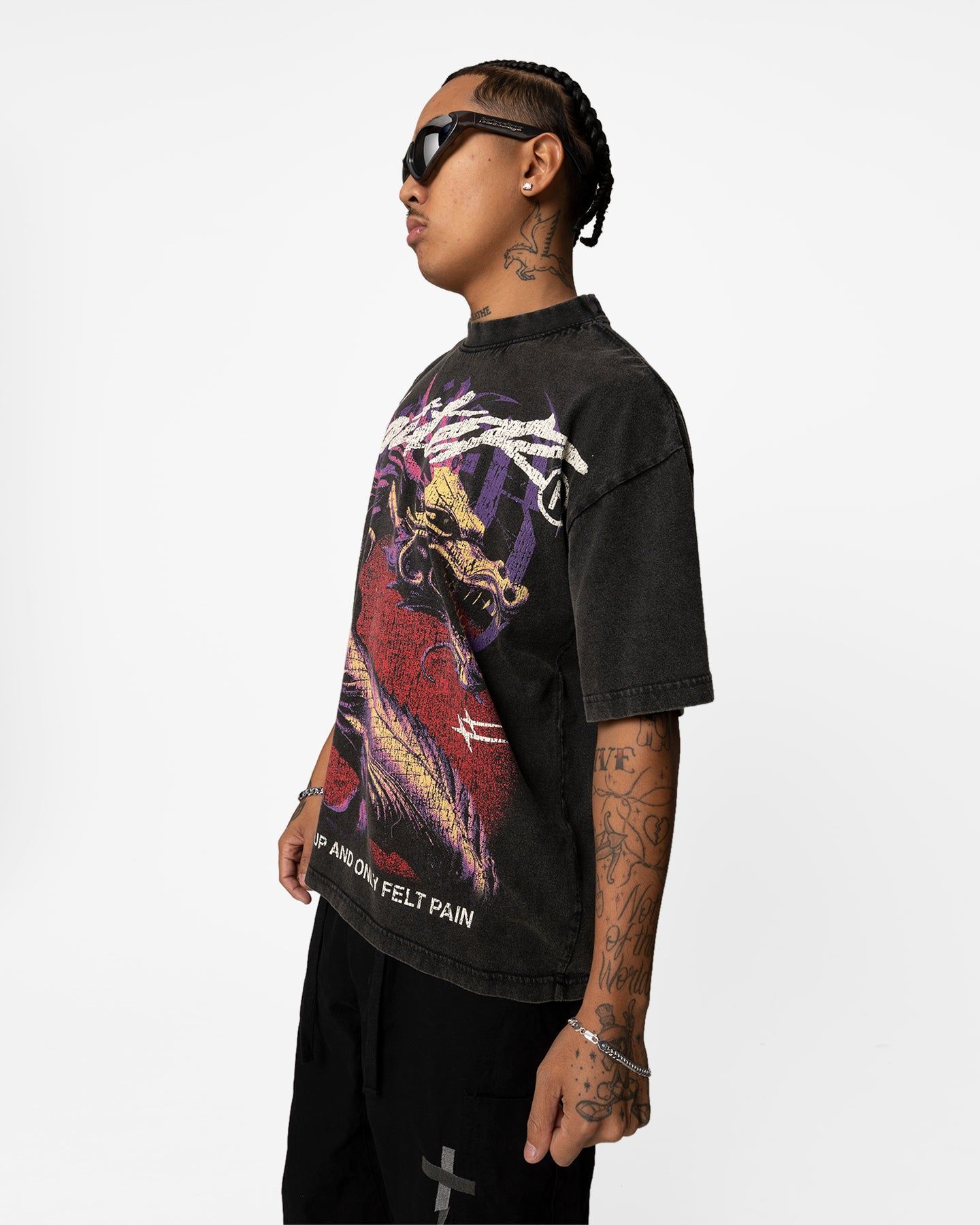 Loiter Pain Vintage T-Shirt Black Wash sold by Culture Kings product image thumbnail 4