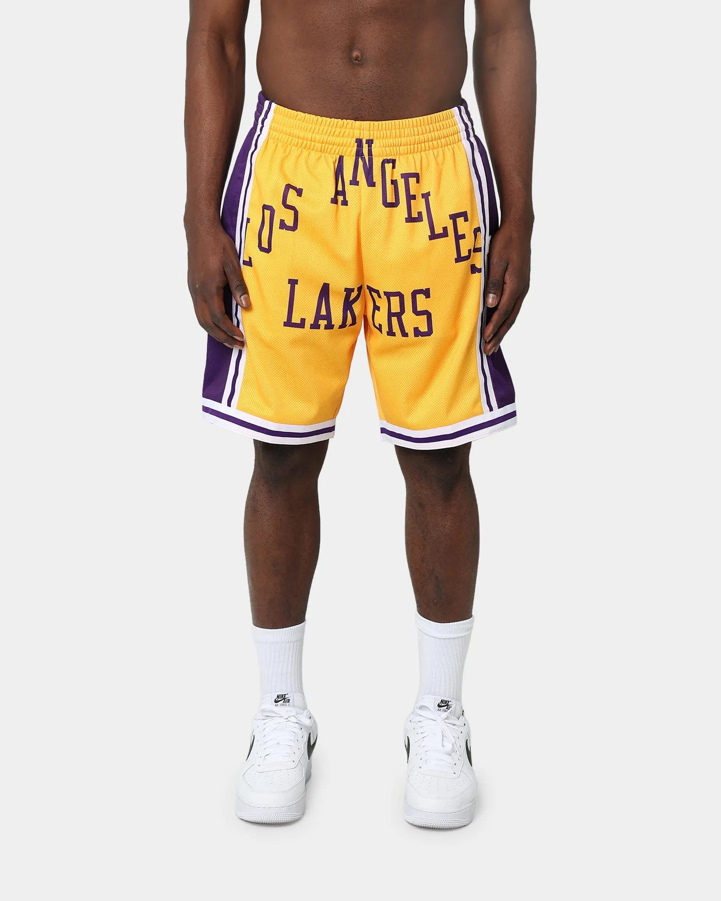 Mitchell & Ness Los Angeles Lakers Blown Out Short Gold sold by Culture Kings product image thumbnail 3
