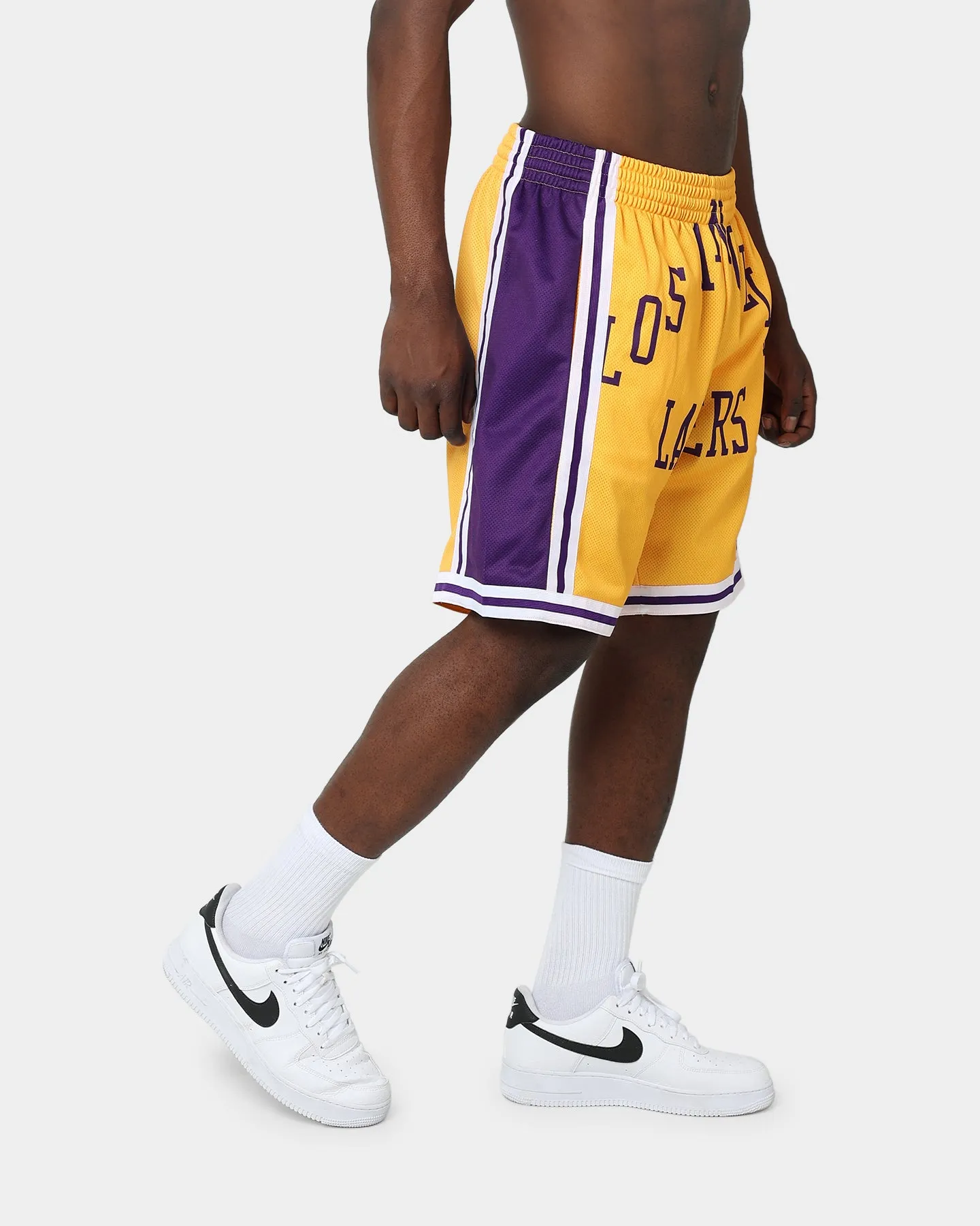 Mitchell & Ness Los Angeles Lakers Blown Out Short Gold sold by Culture Kings product image thumbnail 5