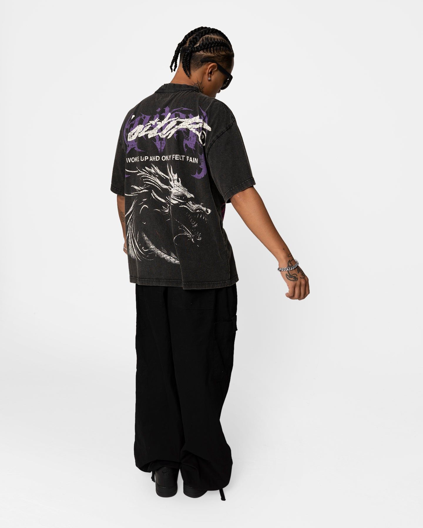 Loiter Pain Vintage T-Shirt Black Wash sold by Culture Kings product image thumbnail 5