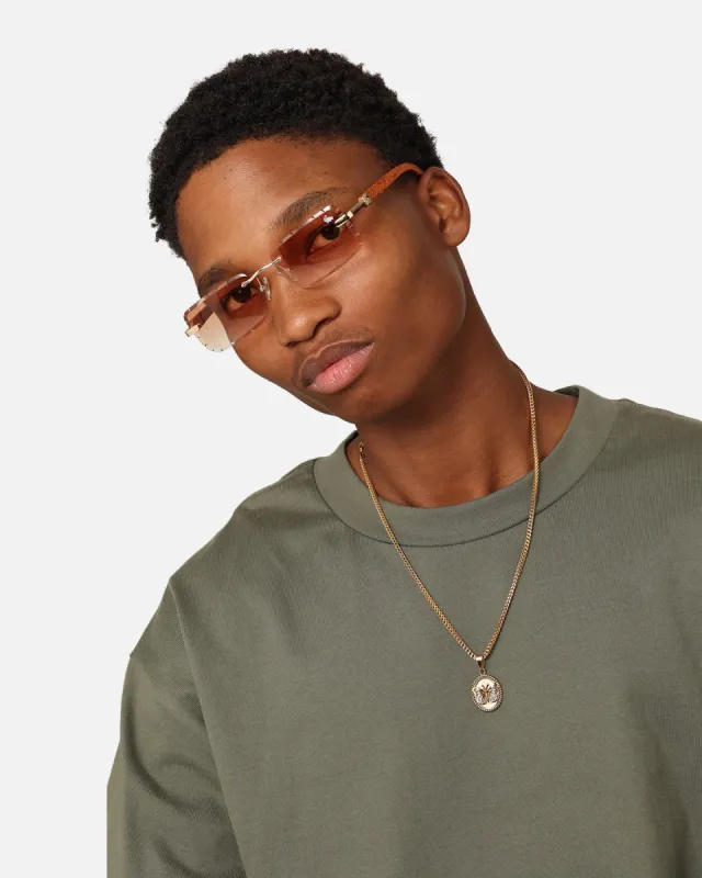 Belvoir & Co Diamond Cut Hampton Sunglasses Wood/Tea sold by Culture Kings