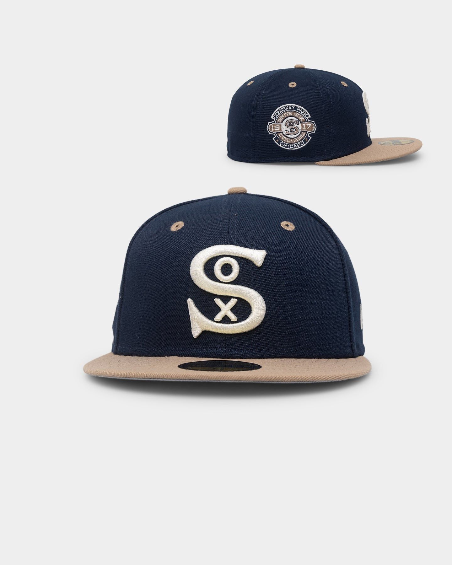 New Era Chicago White Sox 59FIFTY Q223 Ocean Khaki Fitted Dark Blue sold by Culture Kings