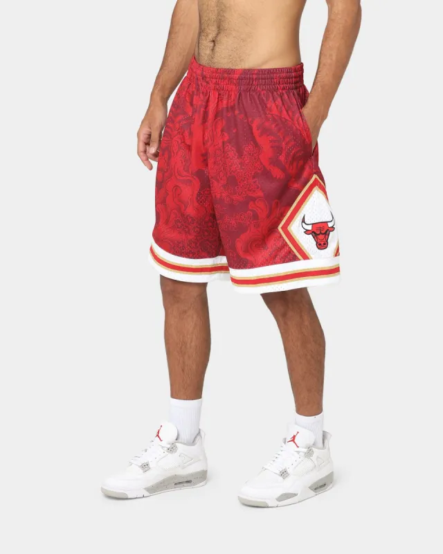 Mitchell & Ness Chicago Bulls CNY 4.0 Swingman Shorts Scarlet sold by Culture Kings