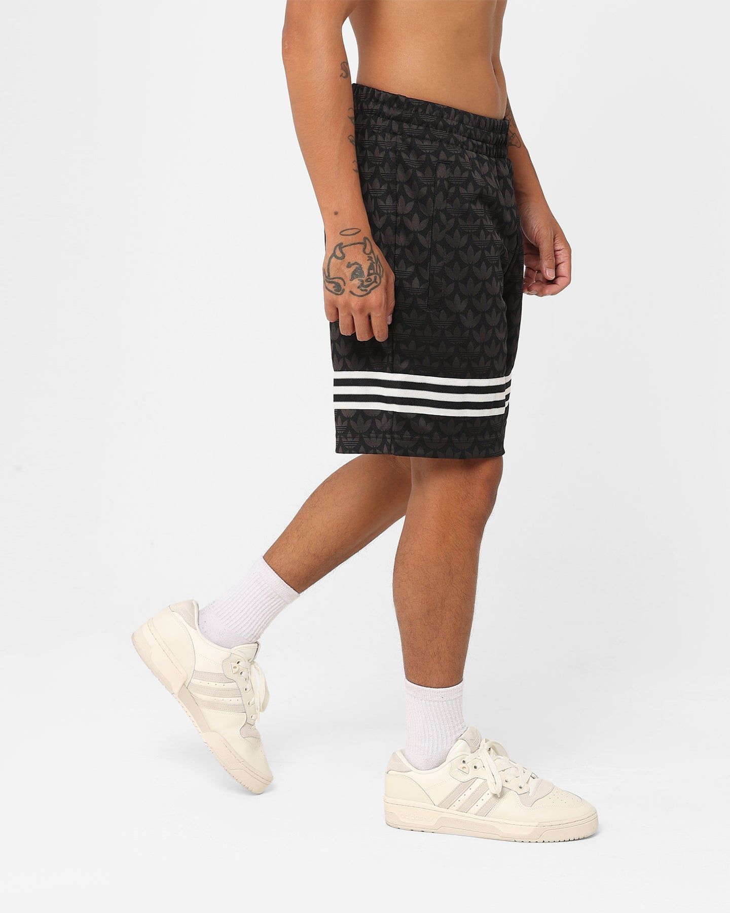 Adidas Adicolour Monogram Shorts Black sold by Culture Kings product image thumbnail 5