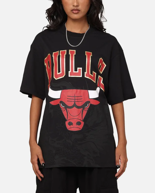 Mitchell & Ness Chicago Bulls Year Of The Dragon T-Shirt Faded Black sold by Culture Kings