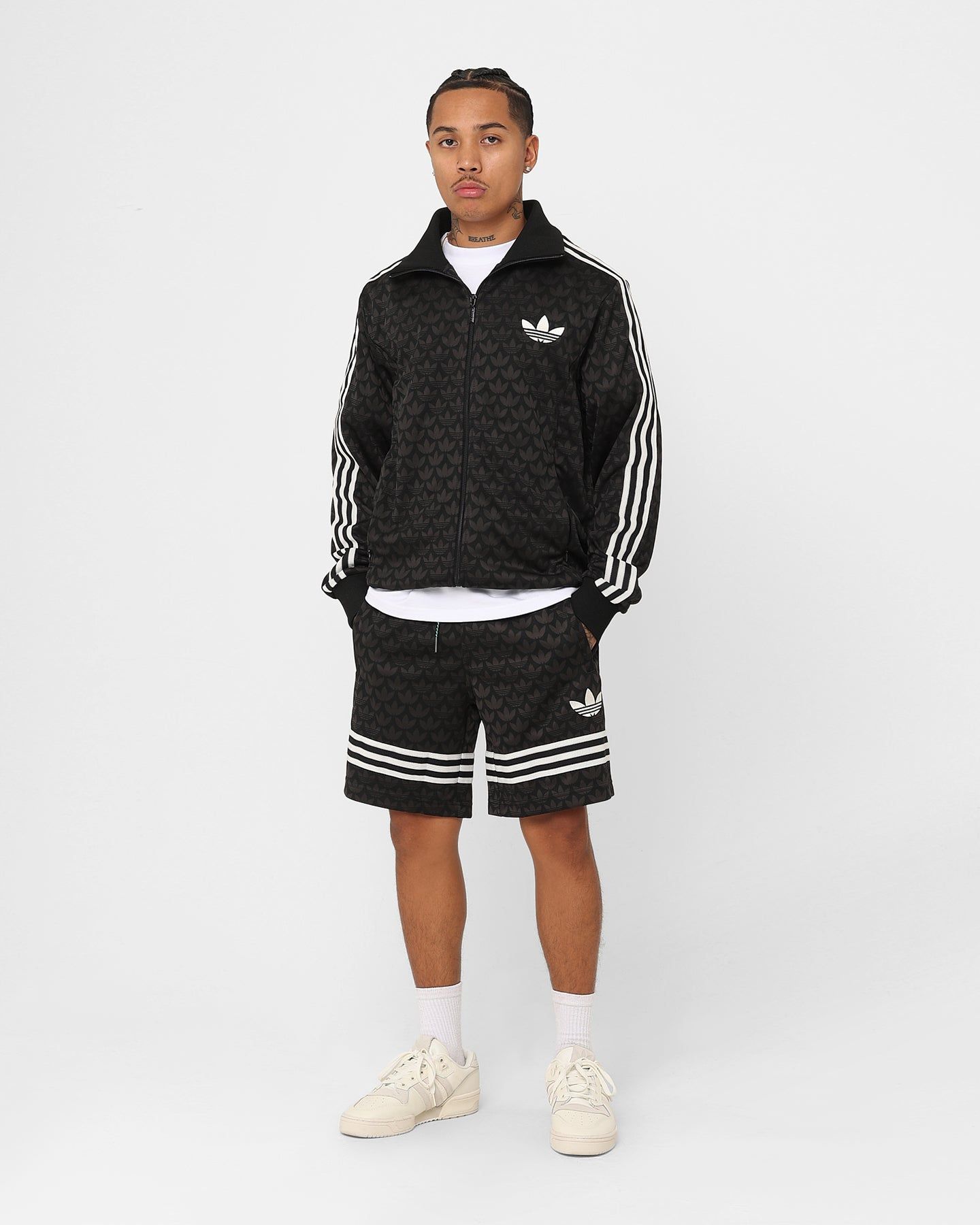 Adidas Adicolour Monogram Shorts Black sold by Culture Kings product image thumbnail 2