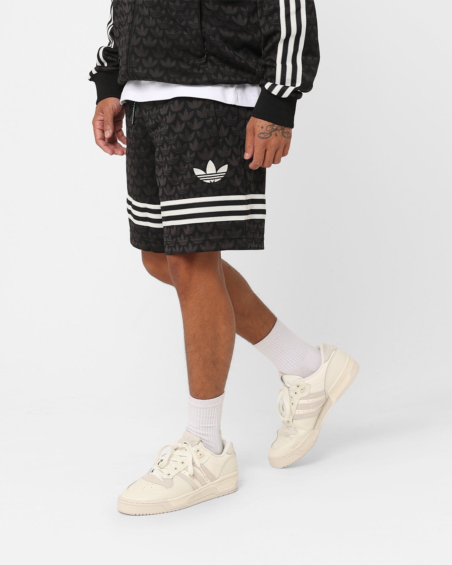 Adidas Adicolour Monogram Shorts Black sold by Culture Kings product image thumbnail 6