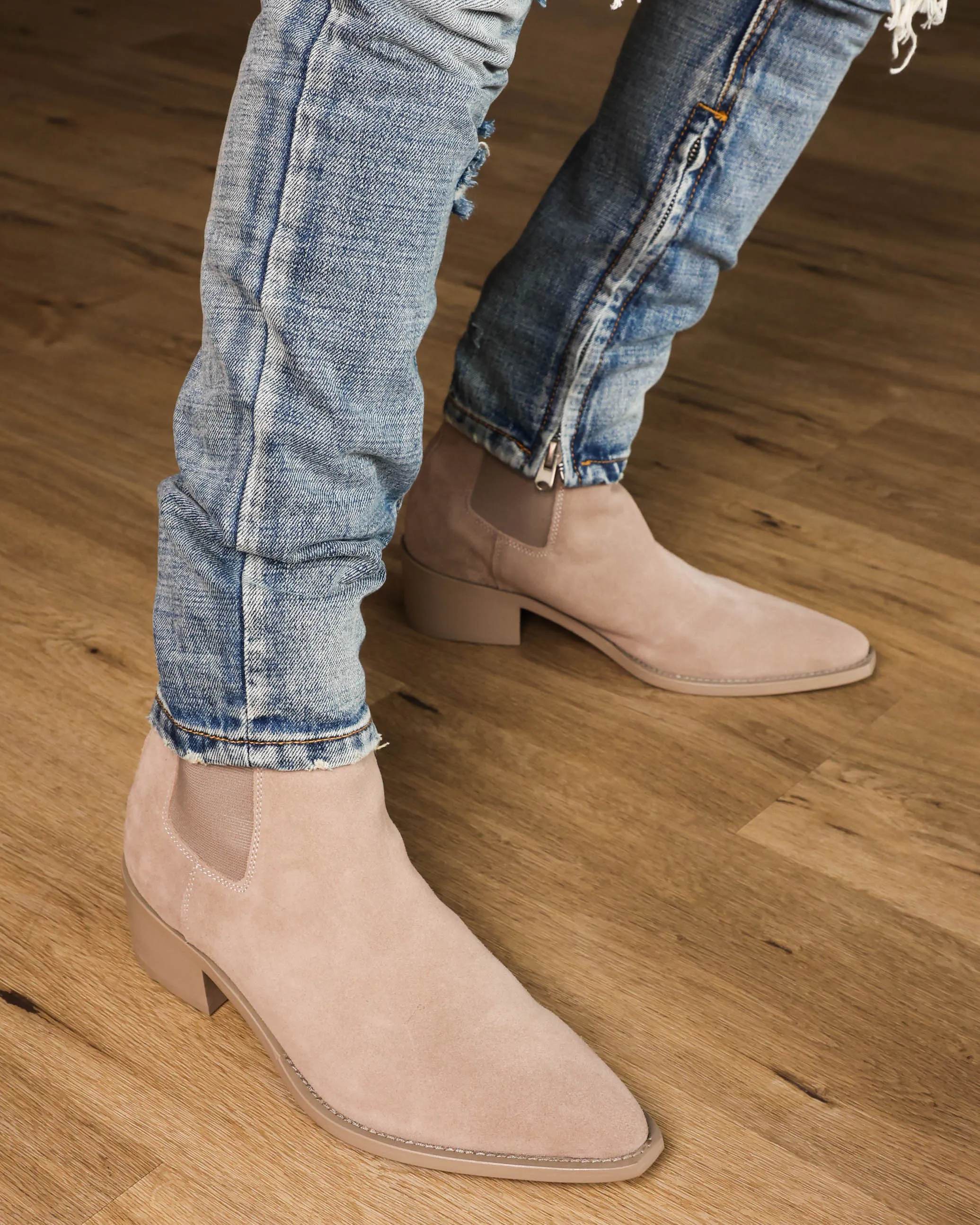 Saint Morta Nomad Pointy Toe Chelsea Boot Stone sold by Culture Kings