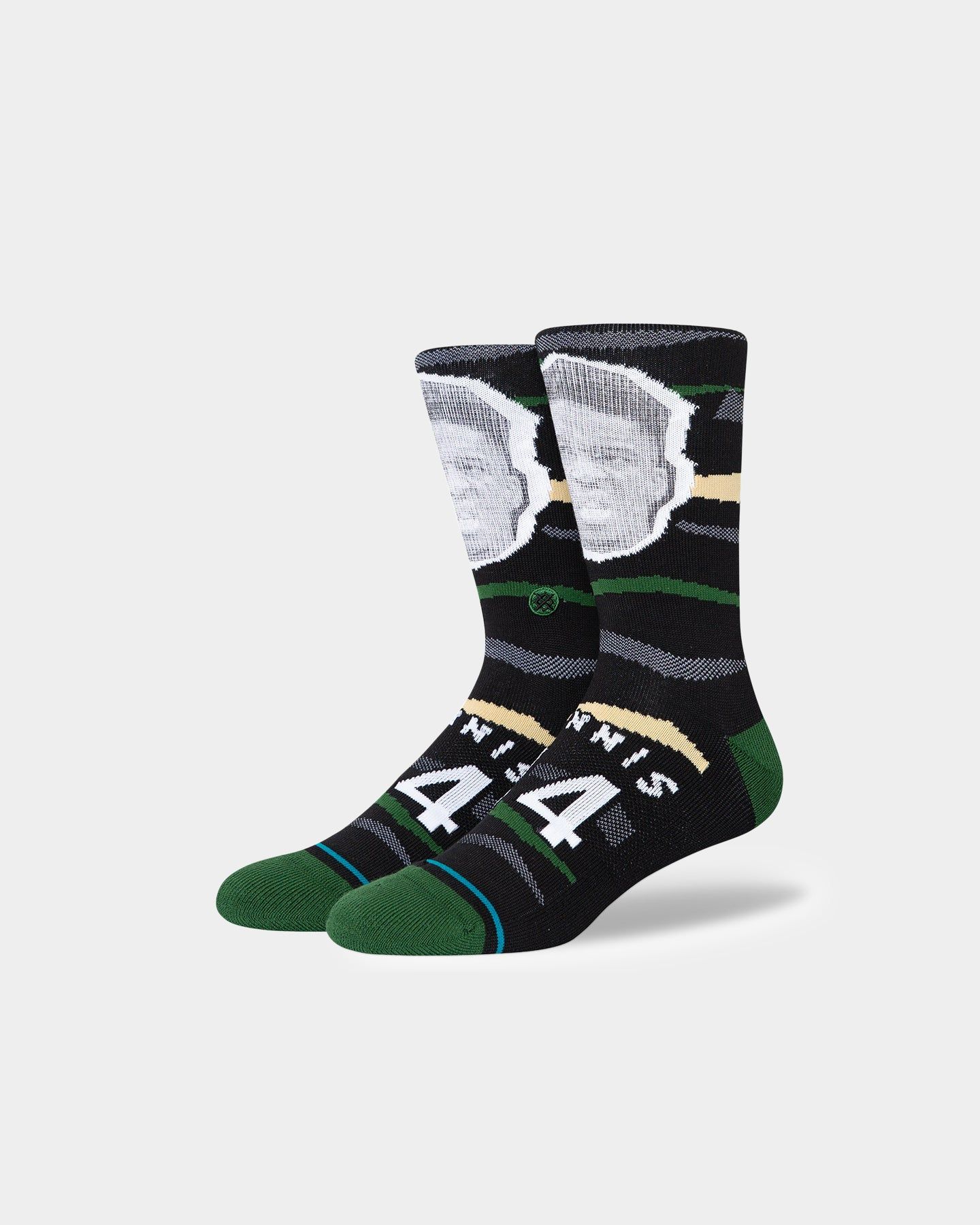 Stance X NBA Giannis Antetokounmpo Faxed Crew Socks Black sold by Culture Kings product image thumbnail 2