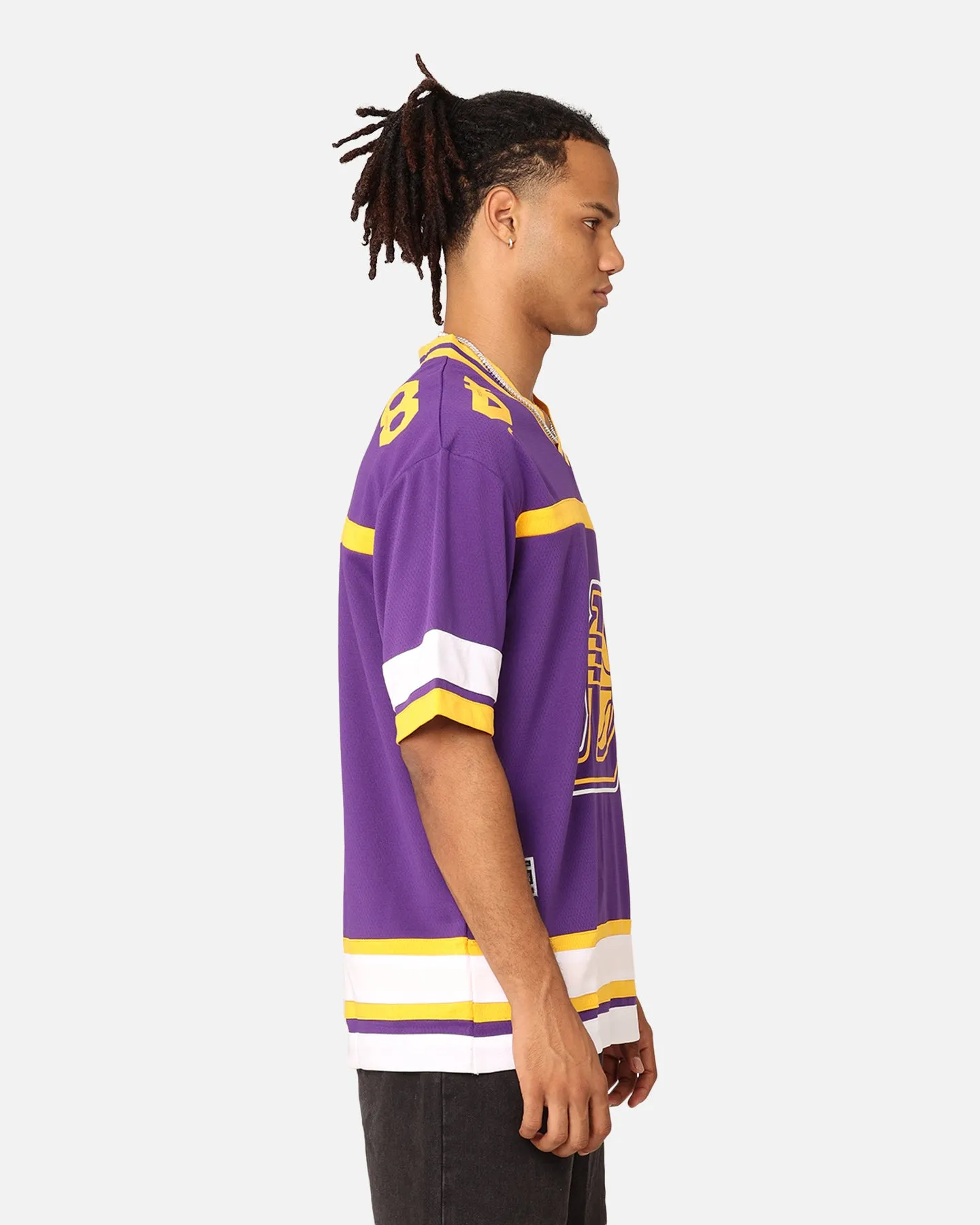 New Era Los Angeles Lakers Throwback Jersey OTC sold by Culture Kings product image thumbnail 5