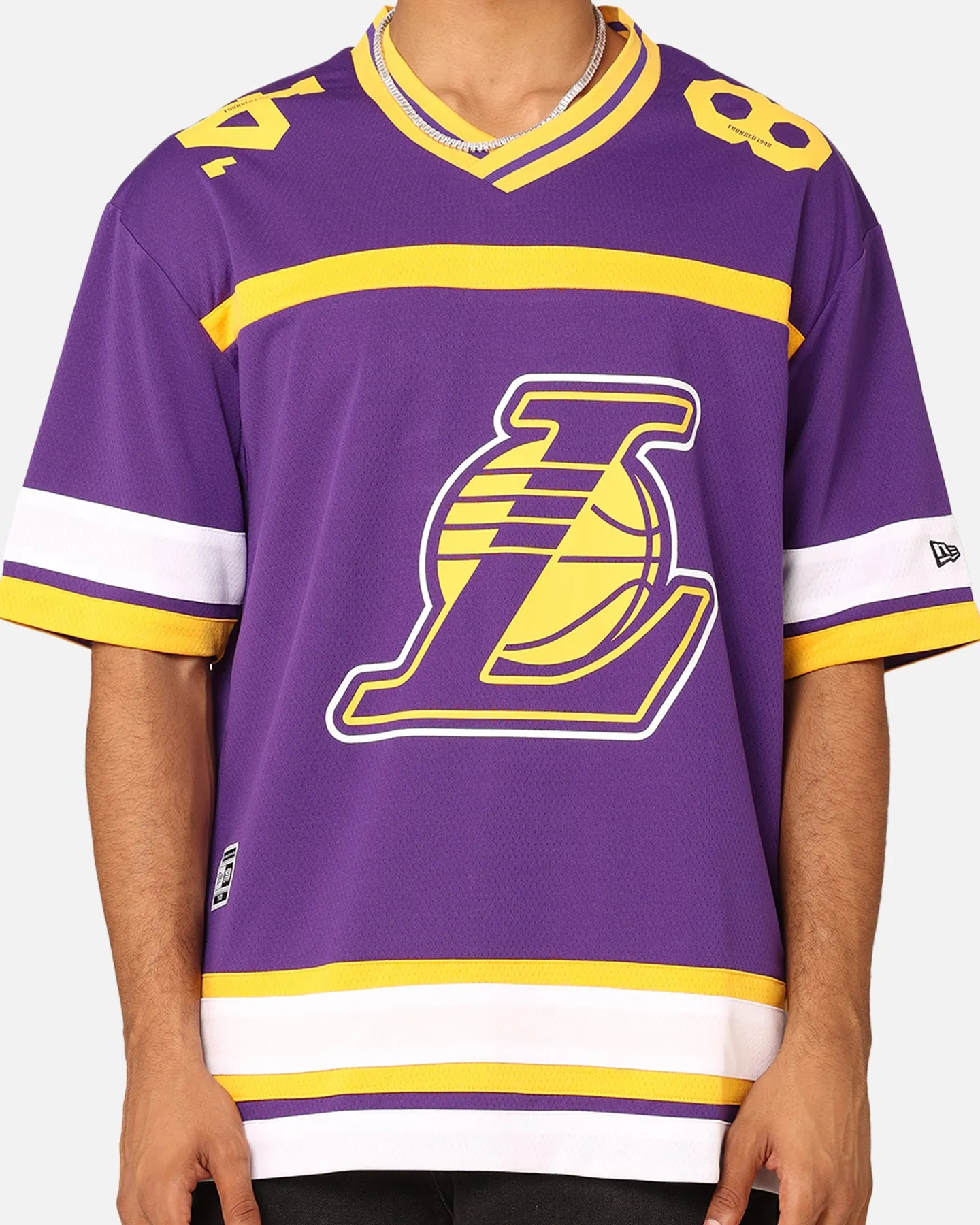 New Era Los Angeles Lakers Throwback Jersey OTC sold by Culture Kings product image thumbnail 3