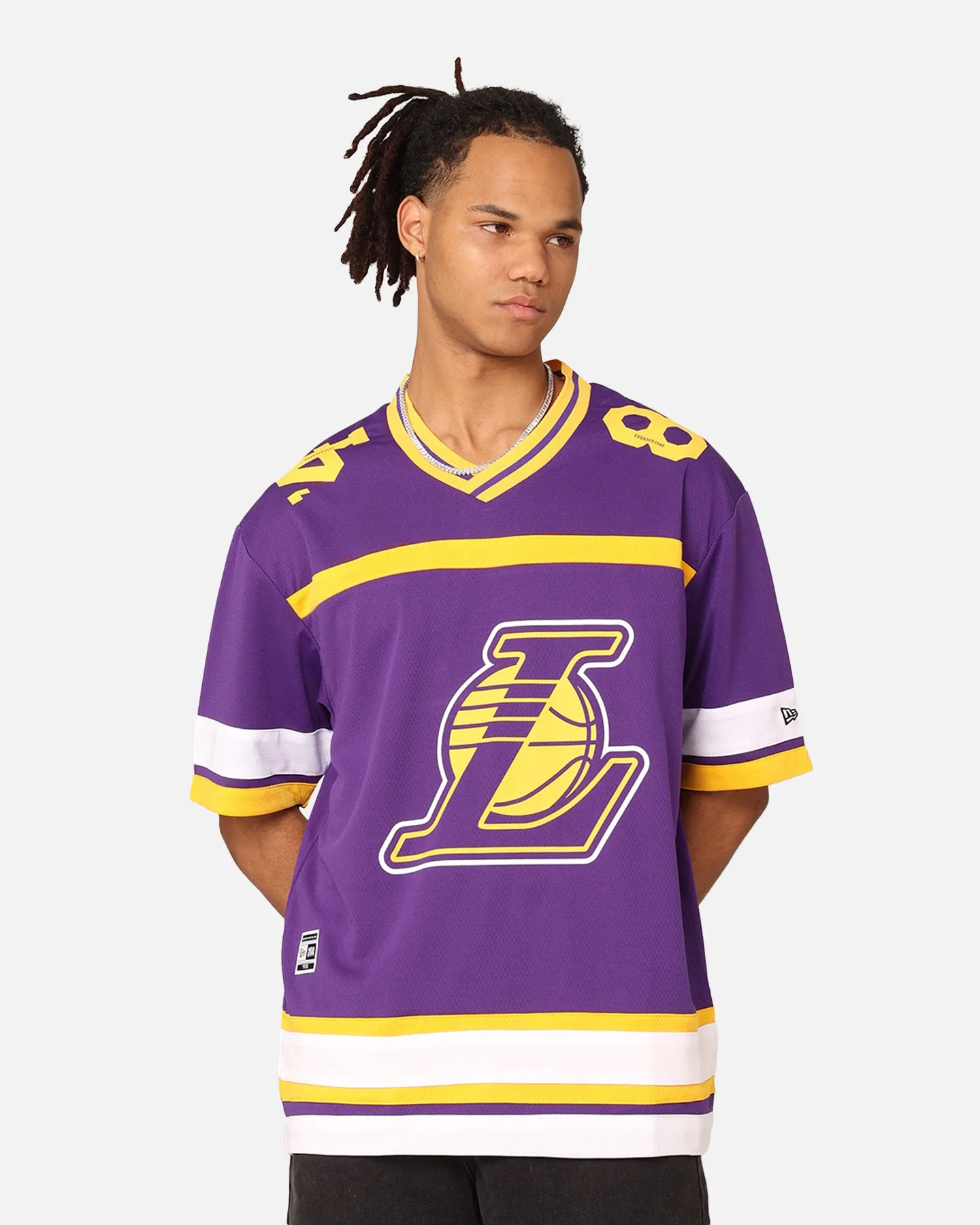 New Era Los Angeles Lakers Throwback Jersey OTC sold by Culture Kings