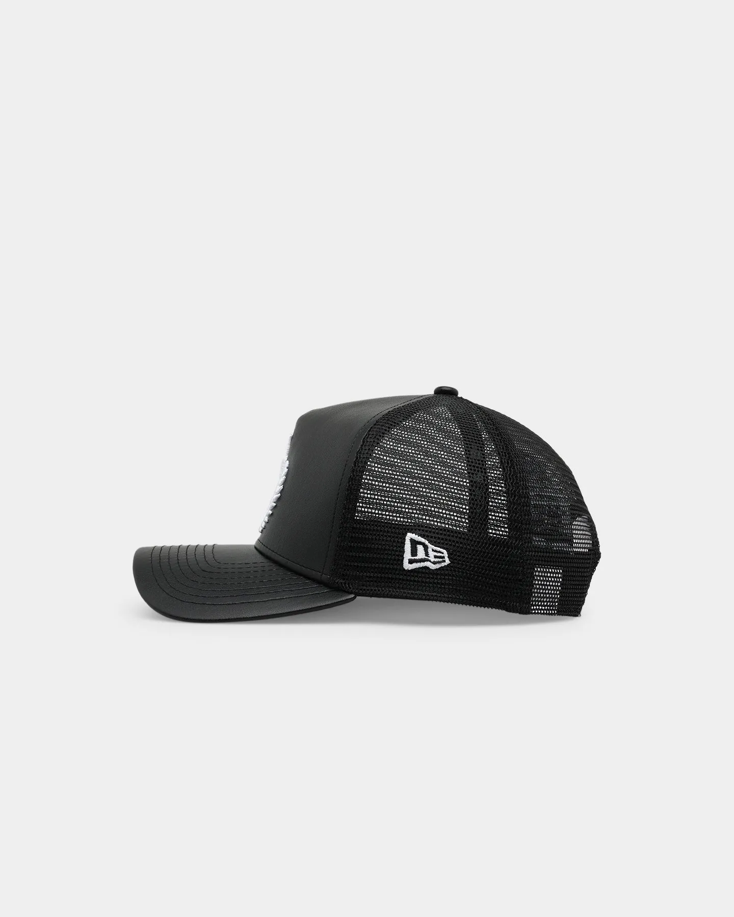 New Era x Culture Kings 9FORTY A-Frame Trucker Snapback Black/White sold by Culture Kings product image thumbnail 5