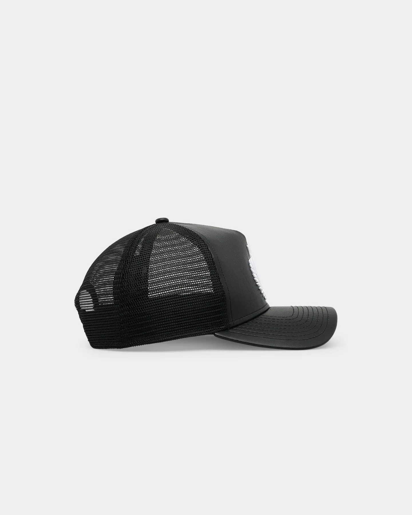 New Era x Culture Kings 9FORTY A-Frame Trucker Snapback Black/White sold by Culture Kings product image thumbnail 4
