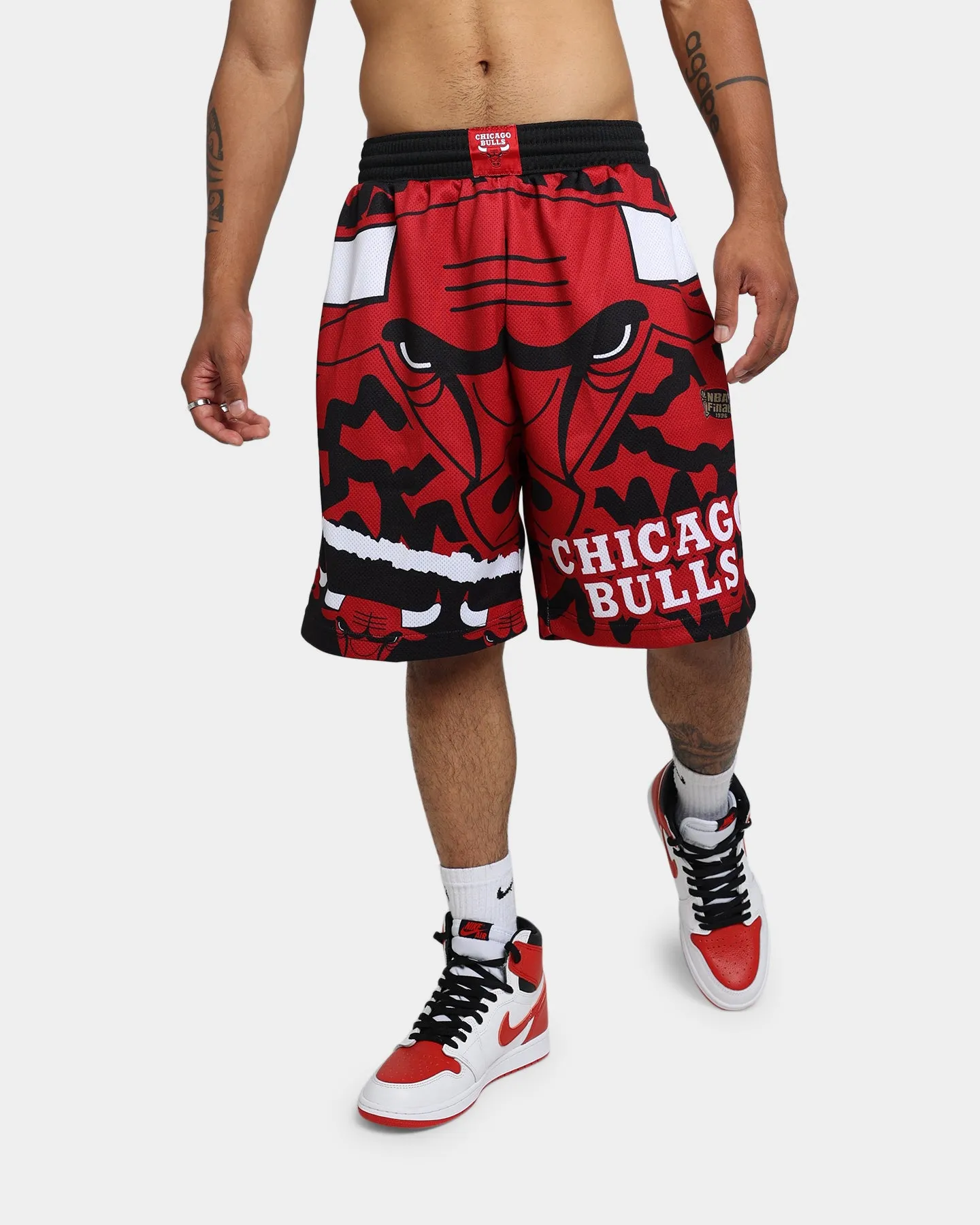 Mitchell & Ness Chicago Bulls Jumbotron 2.0 Sublimated Shorts Red sold by Culture Kings