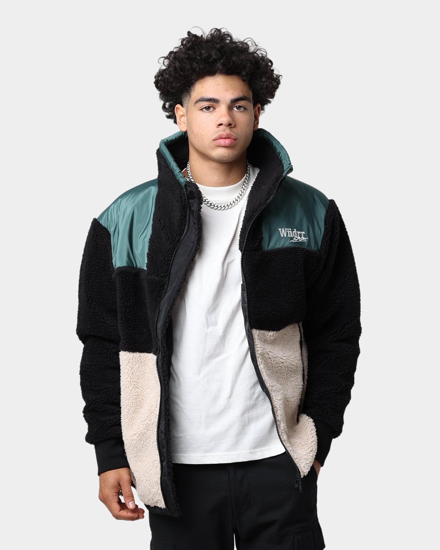 WNDRR Wid It Sherpa Jacket Black sold by Culture Kings