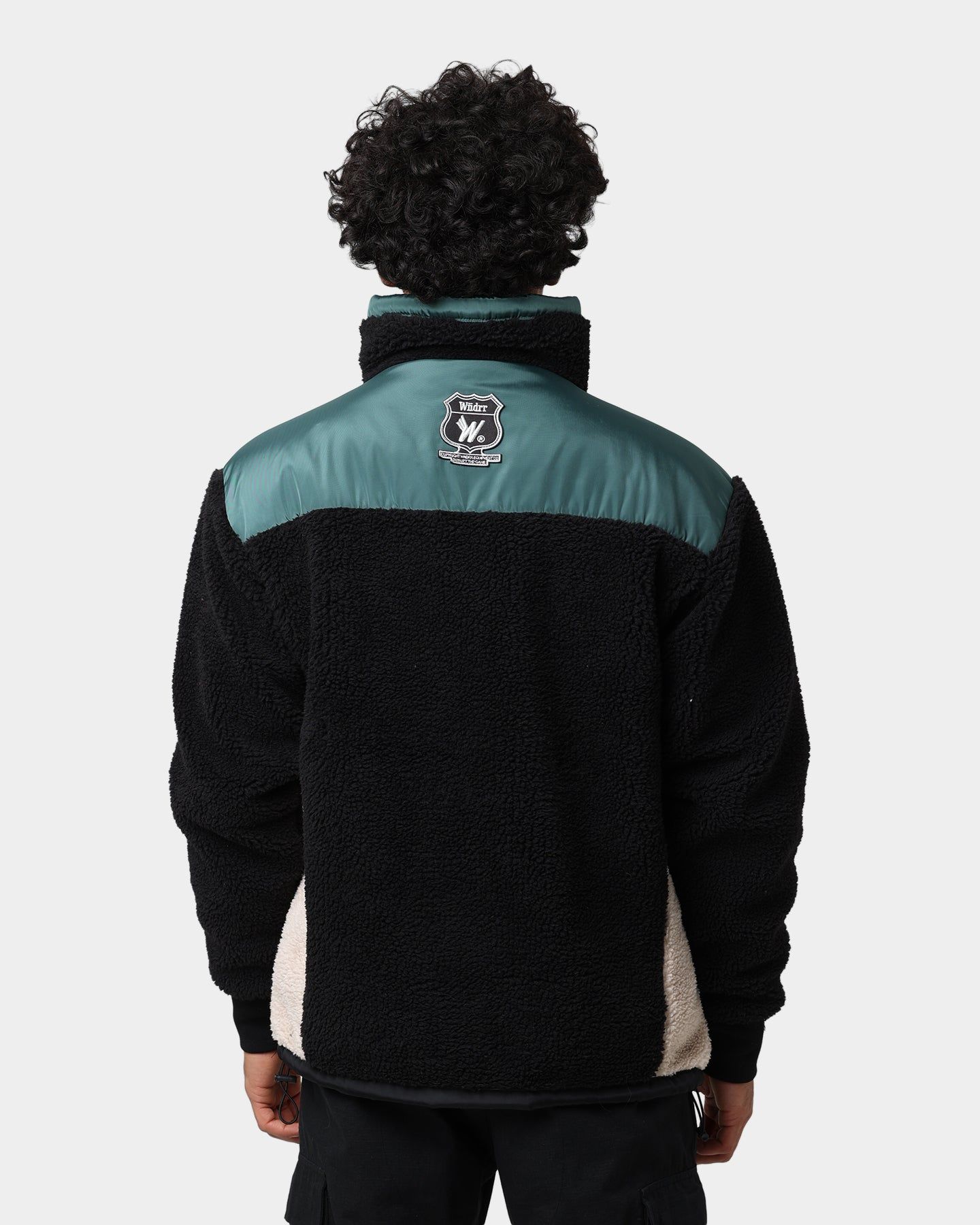 WNDRR Wid It Sherpa Jacket Black sold by Culture Kings product image thumbnail 4