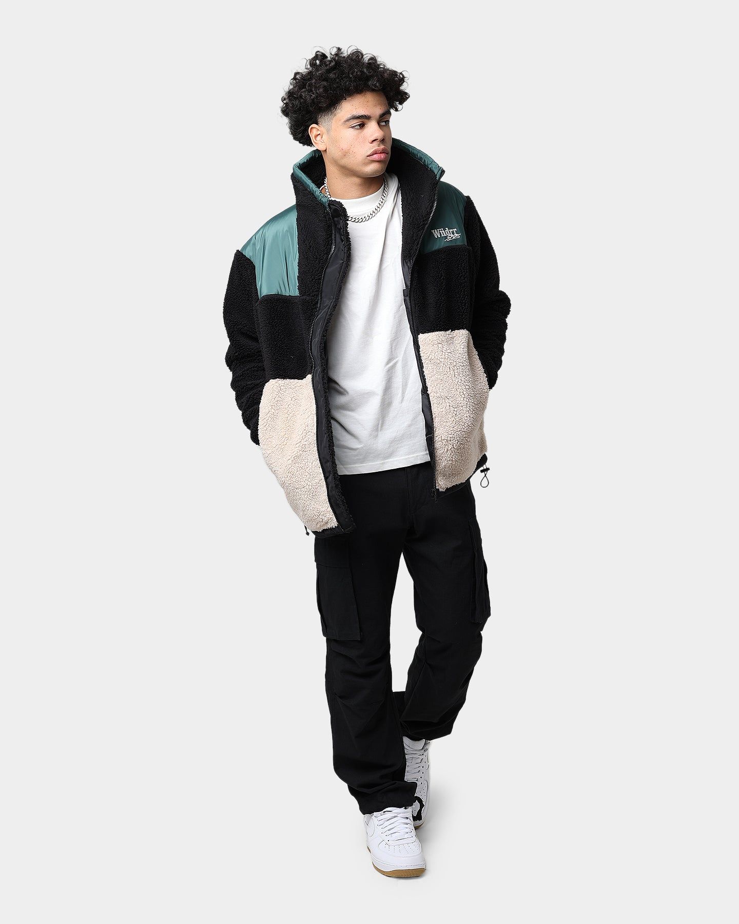 WNDRR Wid It Sherpa Jacket Black sold by Culture Kings product image thumbnail 2