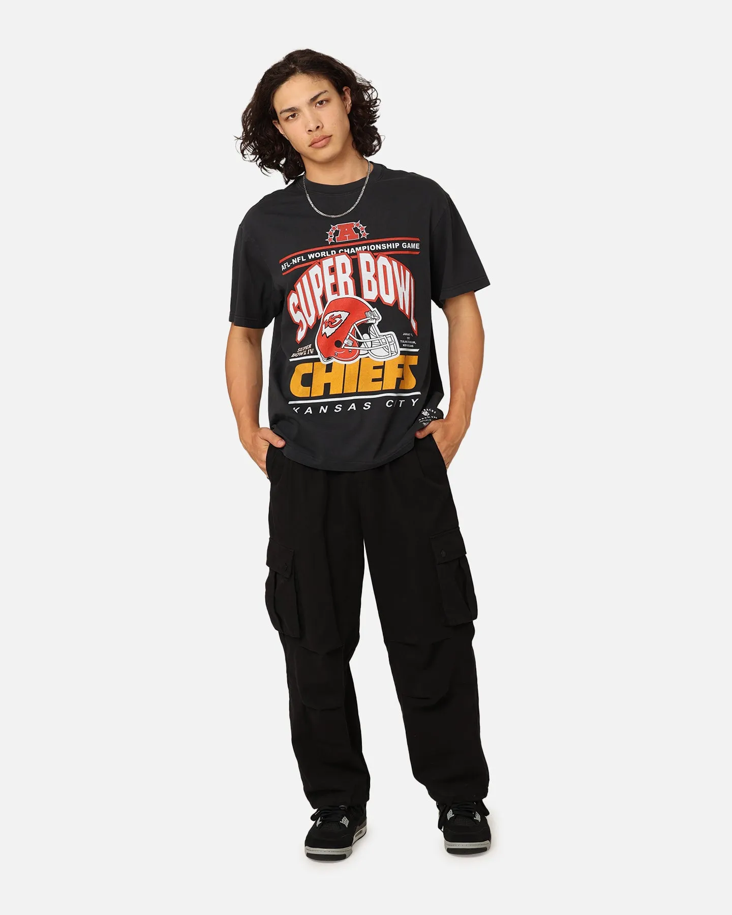 Mitchell & Ness Kansas City Chiefs '70s Super Bowl T-Shirt Faded Black sold by Culture Kings product image thumbnail 2