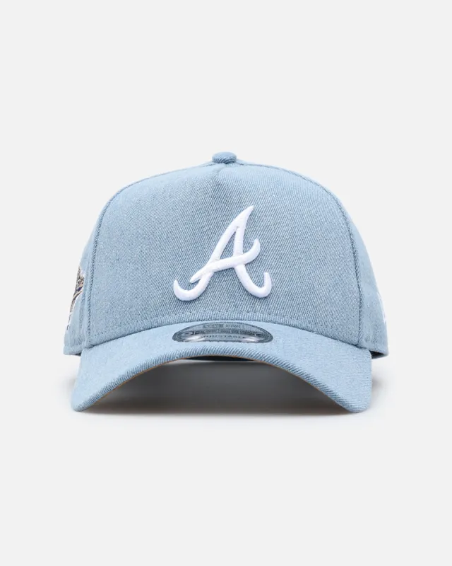 New Era Atlanta Braves 'Denim White' 9FORTY A-Frame Snapback Denim/Wheat/White made by New Era
