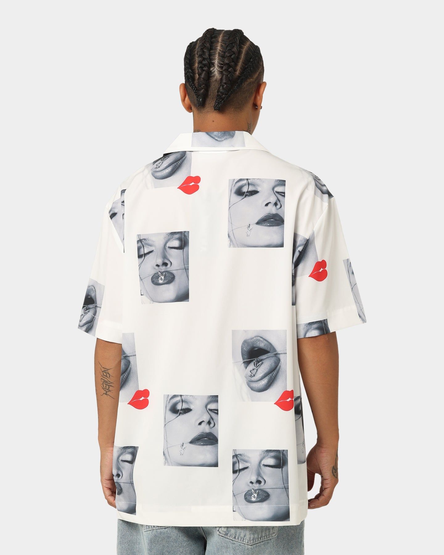 Playboy By CK Smooch Party Shirt White sold by Culture Kings product image thumbnail 4