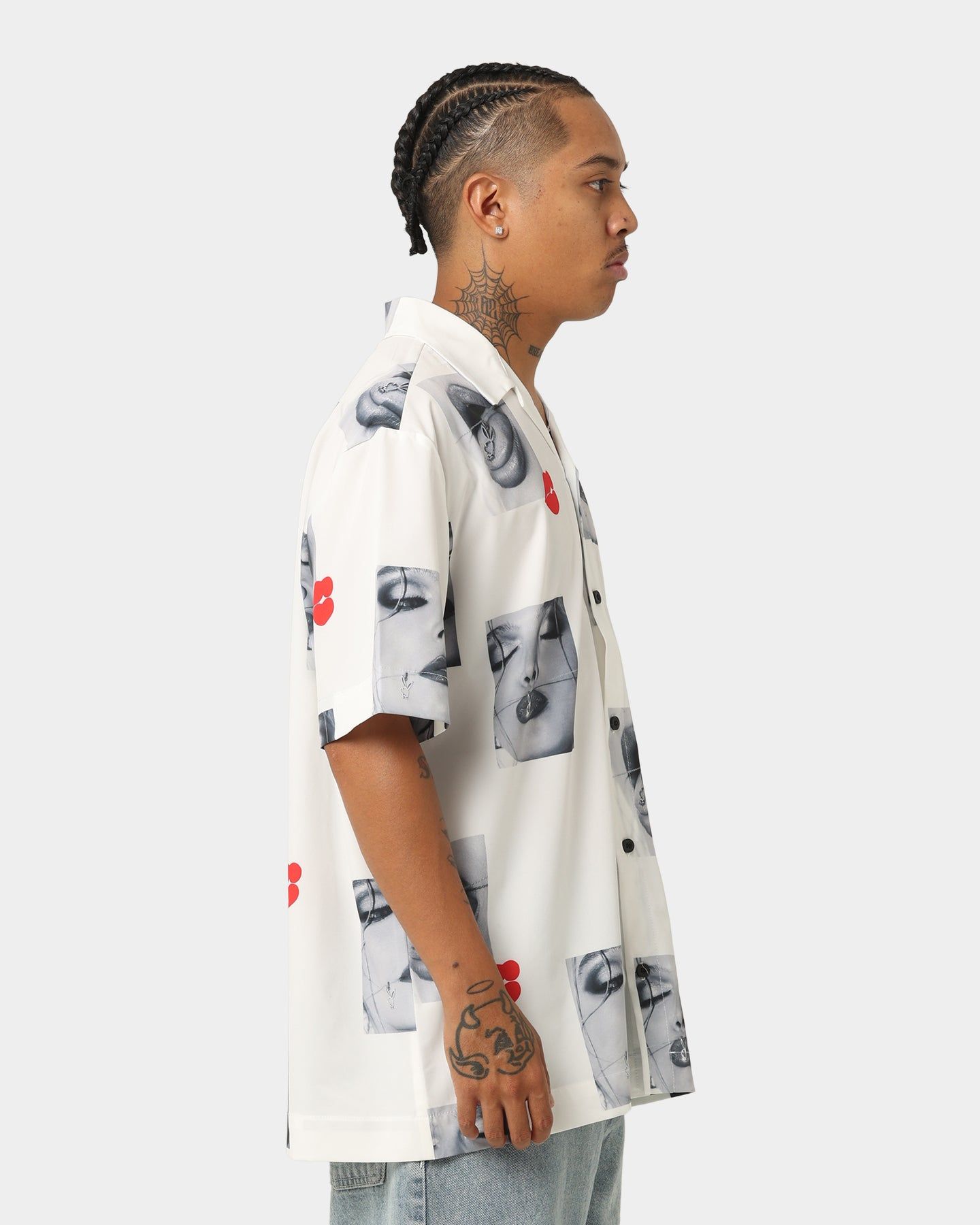 Playboy By CK Smooch Party Shirt White sold by Culture Kings product image thumbnail 5