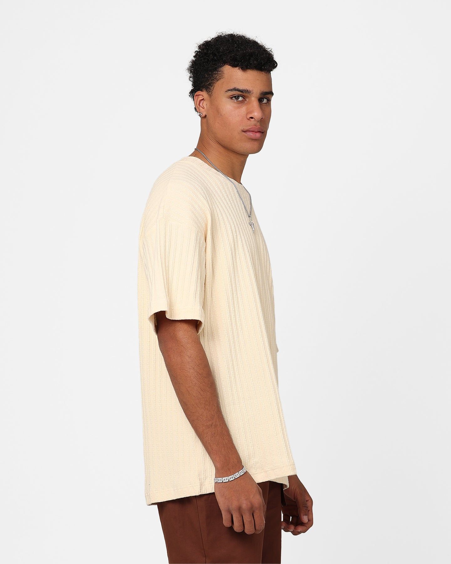 XXIII Karl Knit T-Shirt Cream sold by Culture Kings product image thumbnail 4