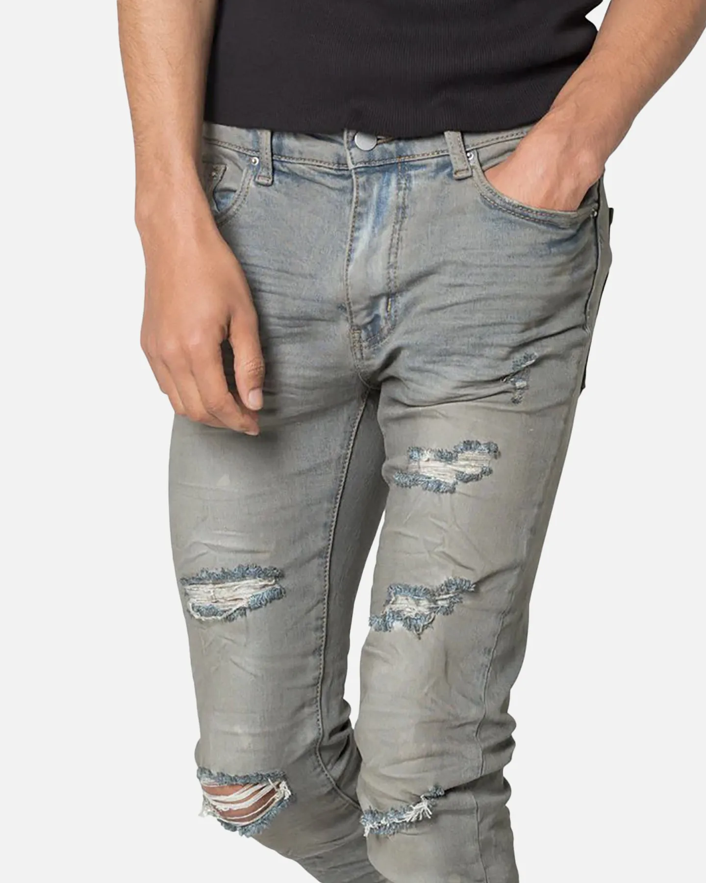 MNML X607 Paint Skinny Denim Jeans Blue sold by Culture Kings product image thumbnail 5