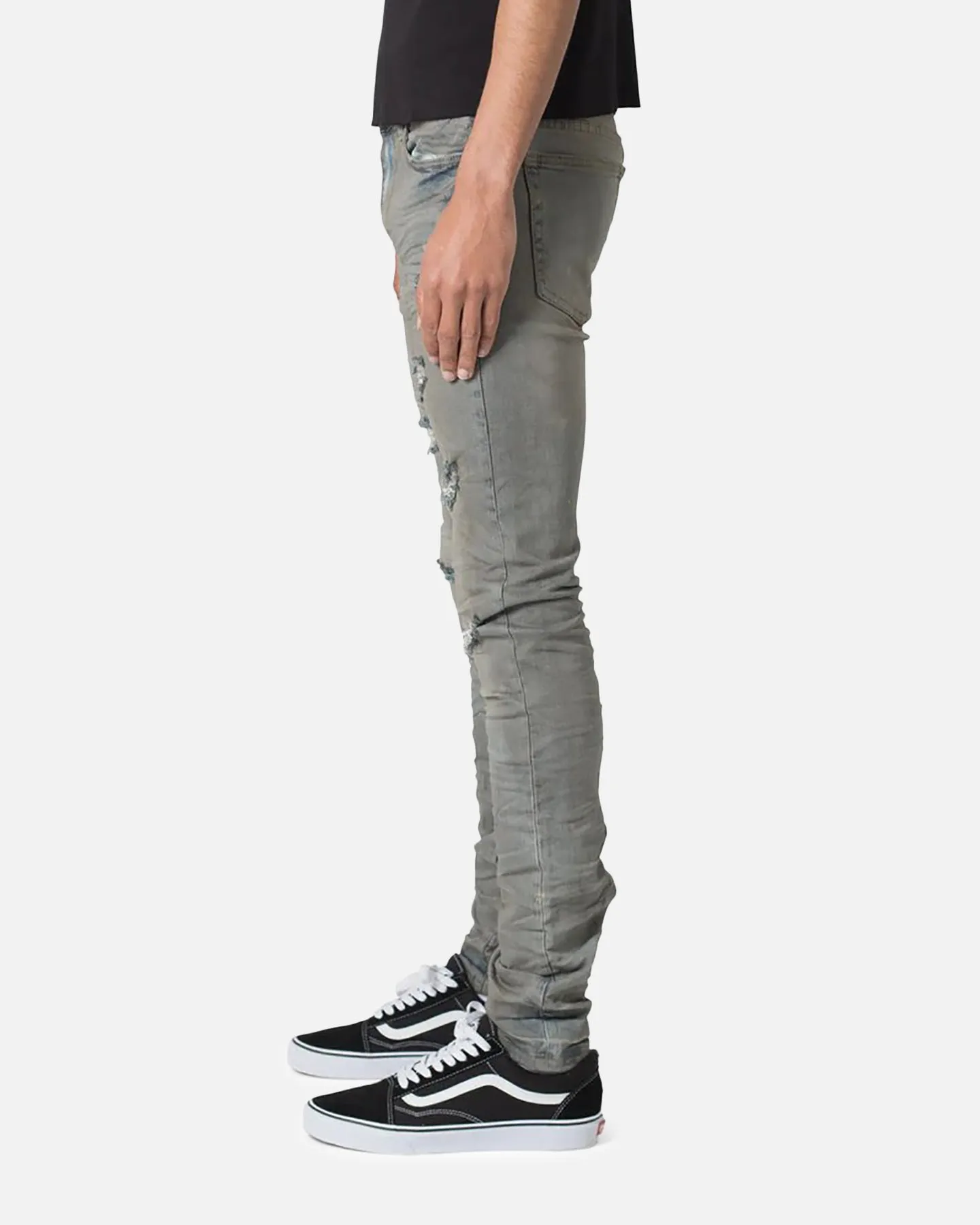 MNML X607 Paint Skinny Denim Jeans Blue sold by Culture Kings product image thumbnail 3