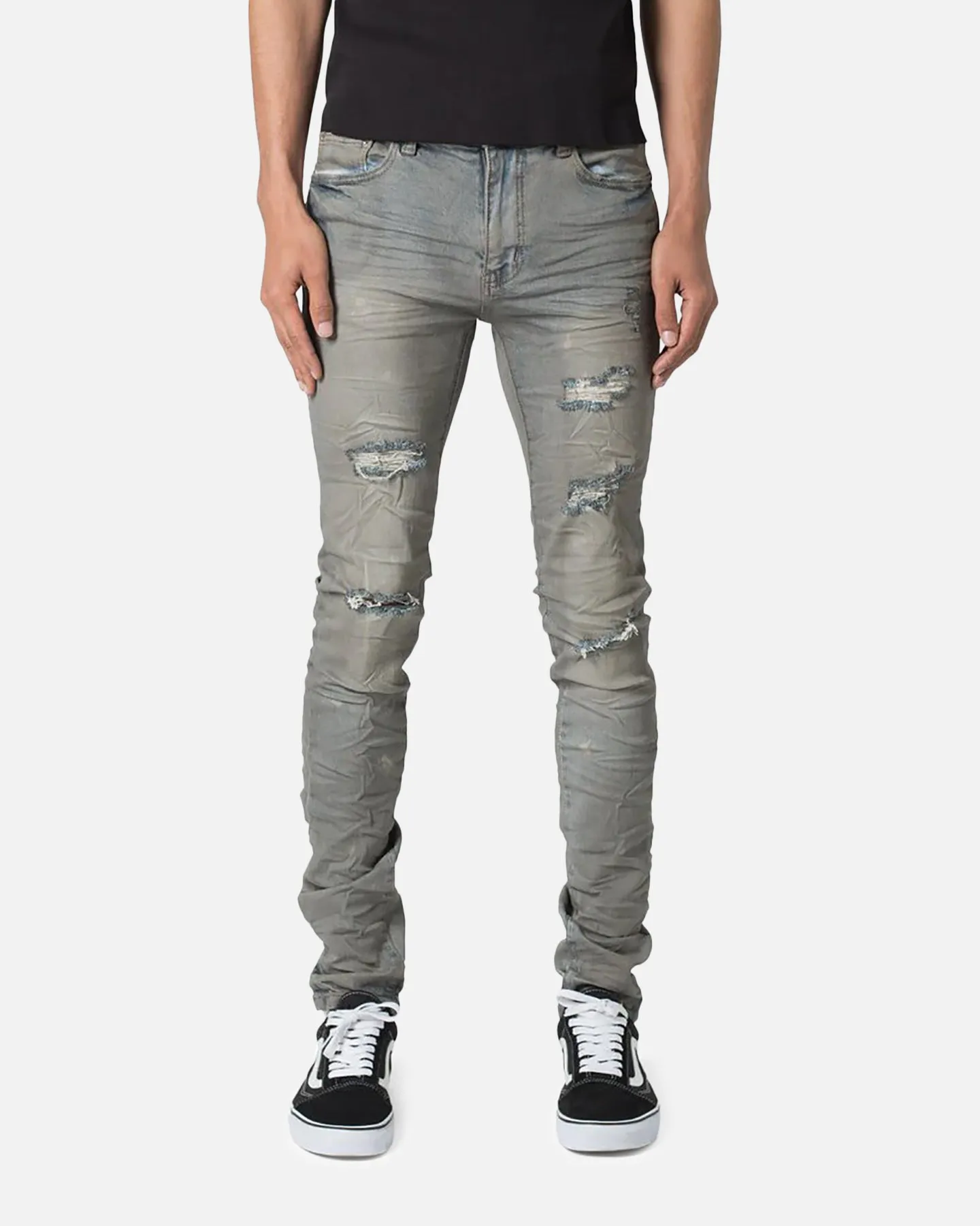 MNML X607 Paint Skinny Denim Jeans Blue sold by Culture Kings
