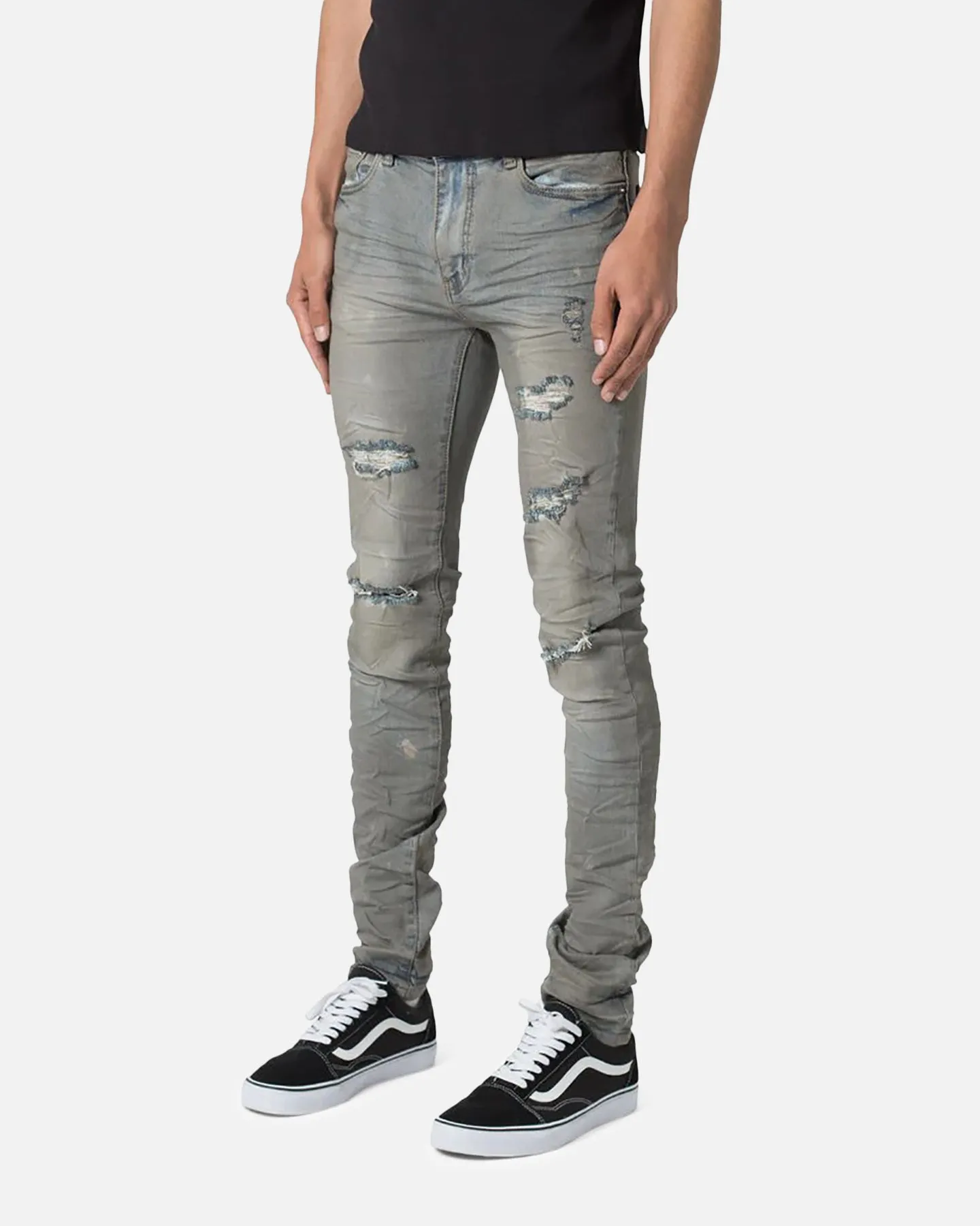 MNML X607 Paint Skinny Denim Jeans Blue sold by Culture Kings product image thumbnail 2