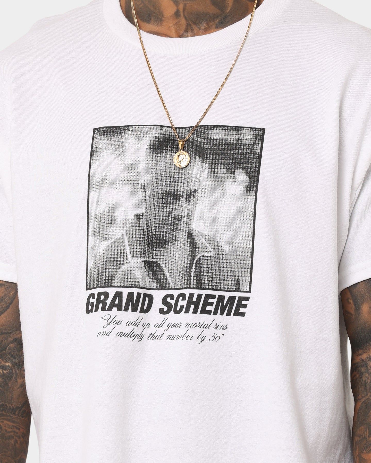 Grand Scheme Mortal Sin T-Shirt White sold by Culture Kings product image thumbnail 3