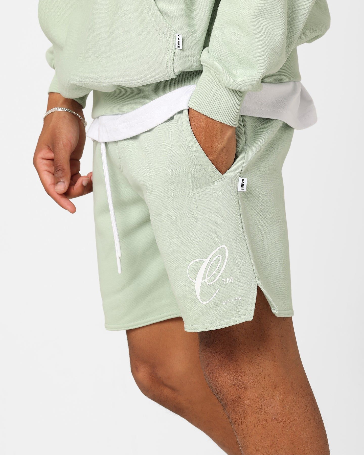 Carre Capital C Terry Shorts Pistachio sold by Culture Kings product image thumbnail 4