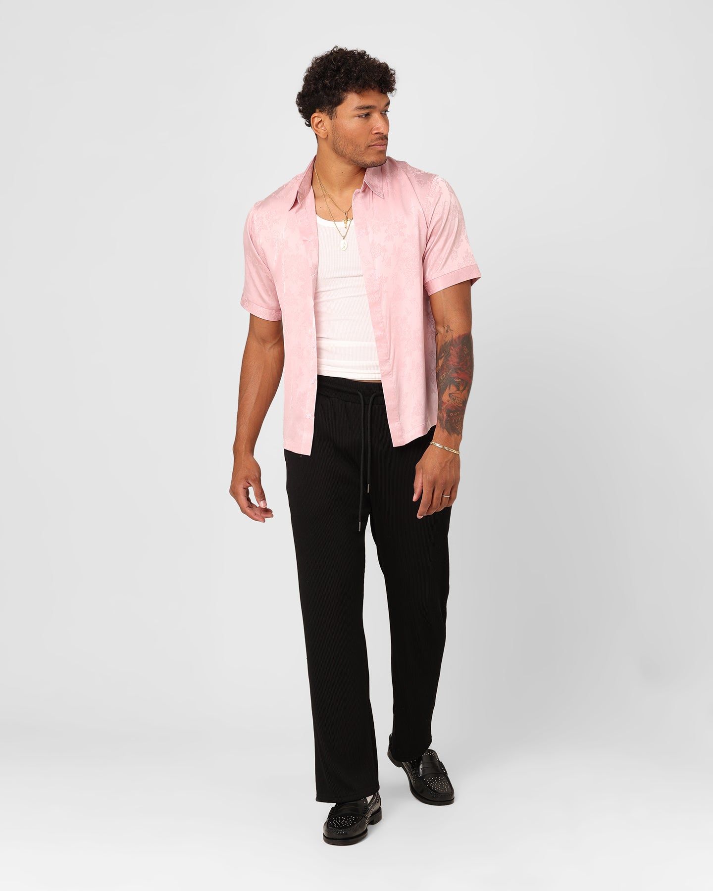 XXIII Perry Satin Button Up Shirt Pink sold by Culture Kings product image thumbnail 3