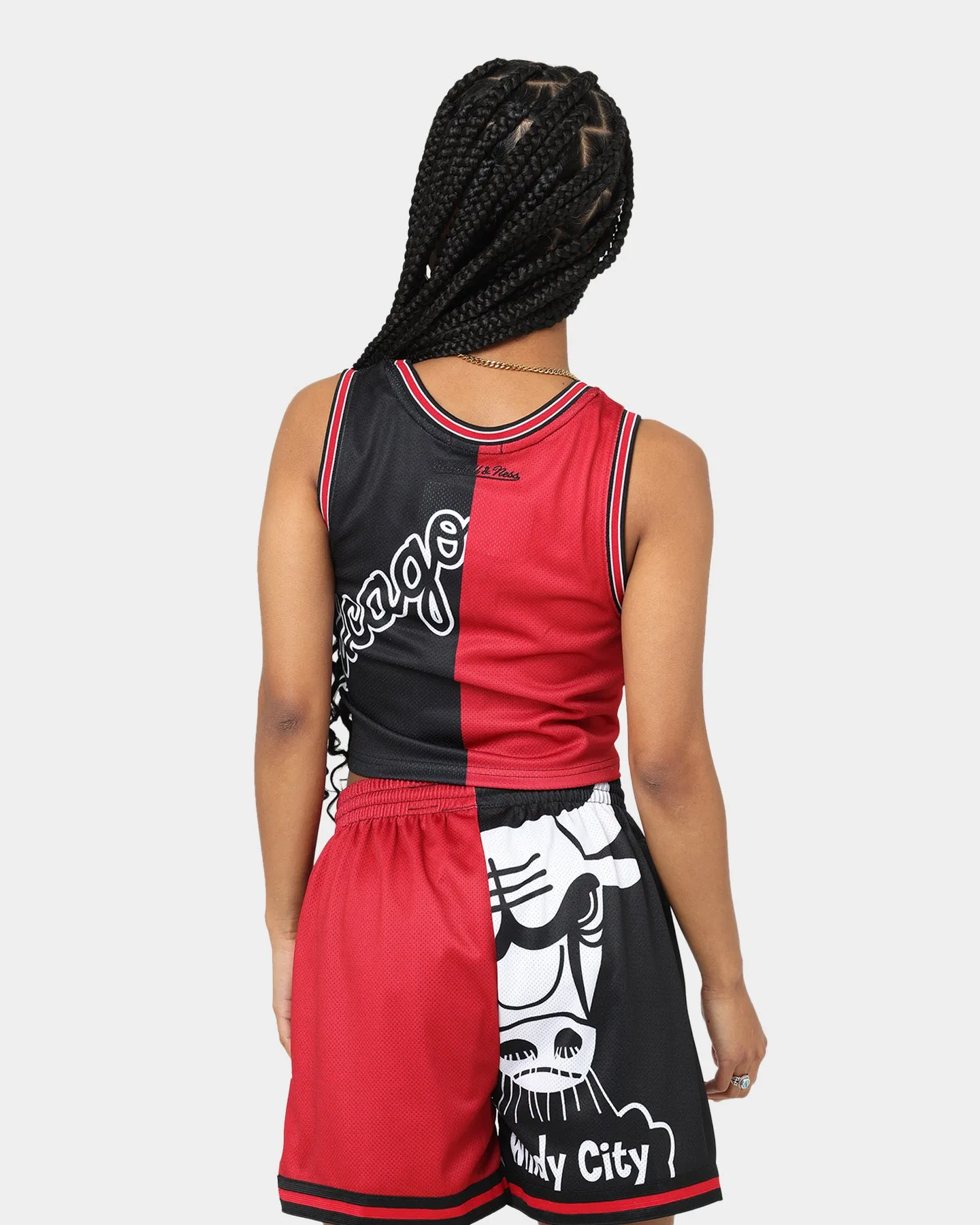 Mitchell & Ness Women's Chicago Bulls Big Face 5.0 Crop Tank Top Red sold by Culture Kings product image thumbnail 4