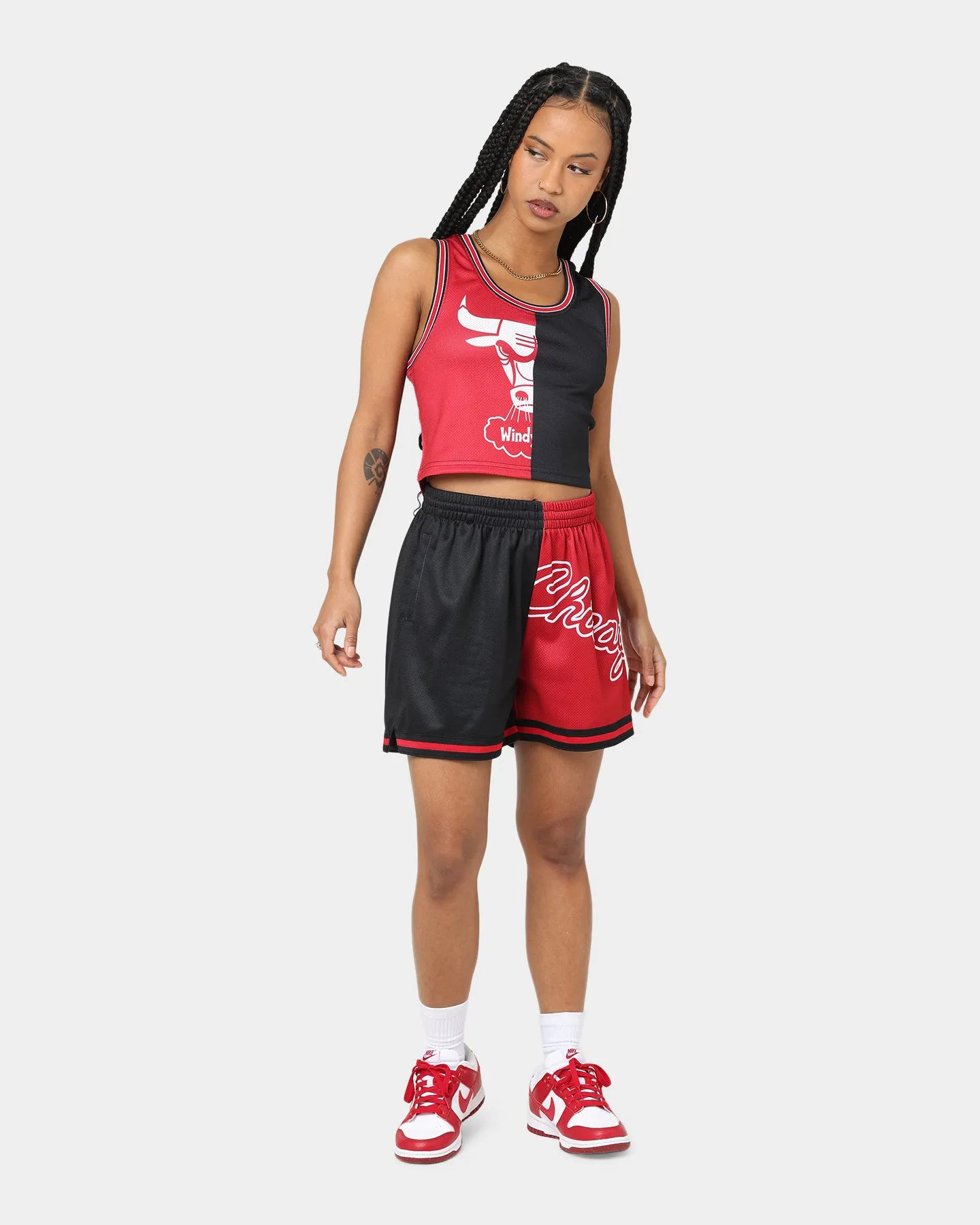 Mitchell & Ness Women's Chicago Bulls Big Face 5.0 Crop Tank Top Red sold by Culture Kings product image thumbnail 2