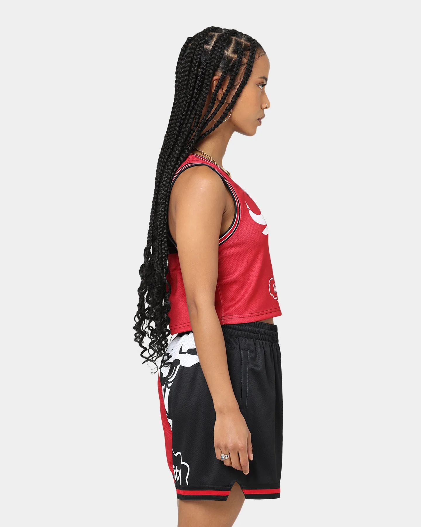 Mitchell & Ness Women's Chicago Bulls Big Face 5.0 Crop Tank Top Red sold by Culture Kings product image thumbnail 5