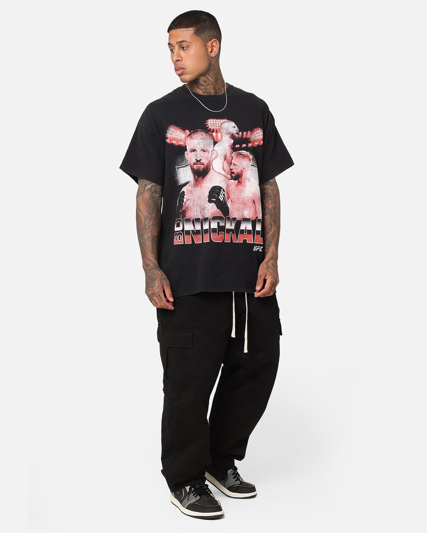 Goat Crew X UFC Bo Nickal Vintage T-Shirt Black Wash sold by Culture Kings product image thumbnail 2