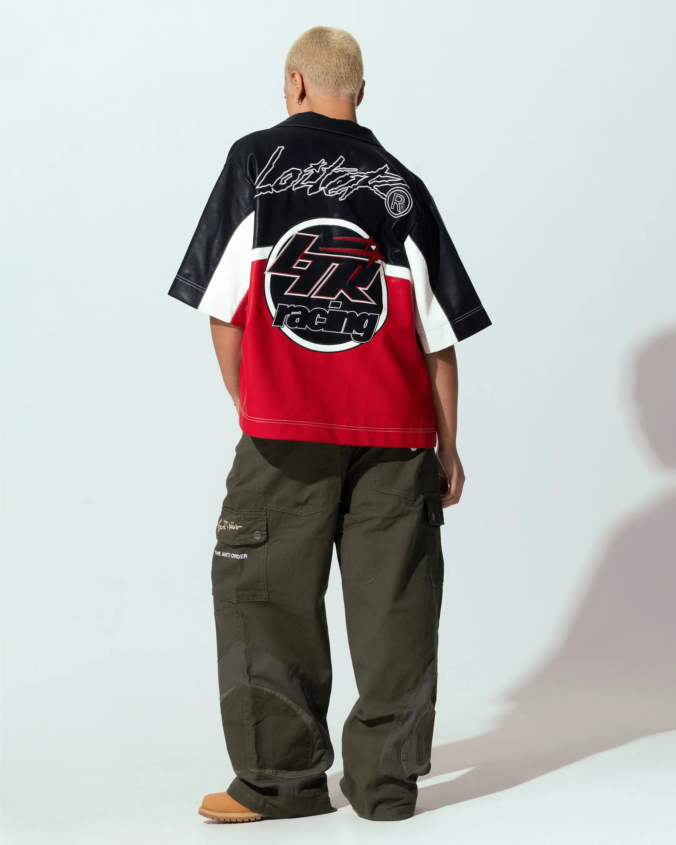 Loiter Racer Button Up Shirt Black/Red sold by Culture Kings product image thumbnail 4