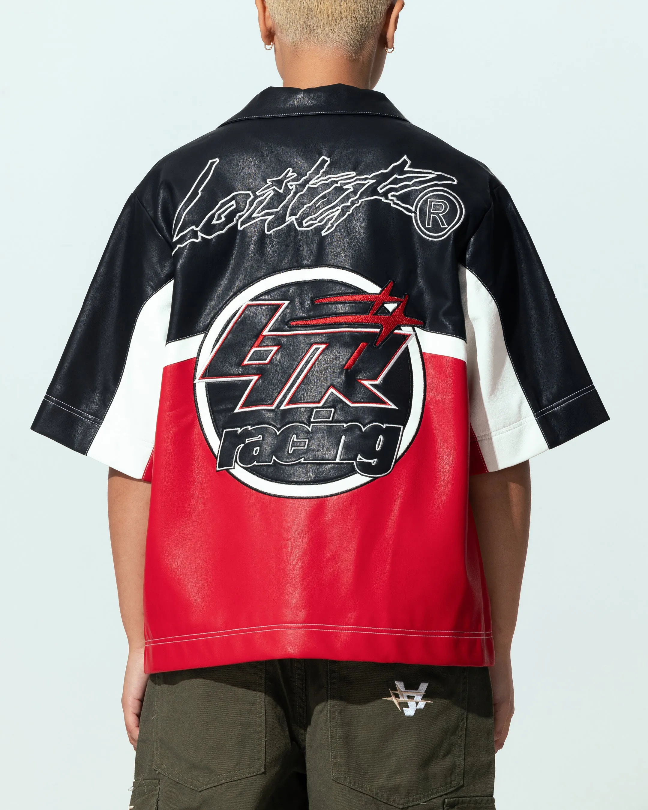 Loiter Racer Button Up Shirt Black/Red sold by Culture Kings product image thumbnail 2