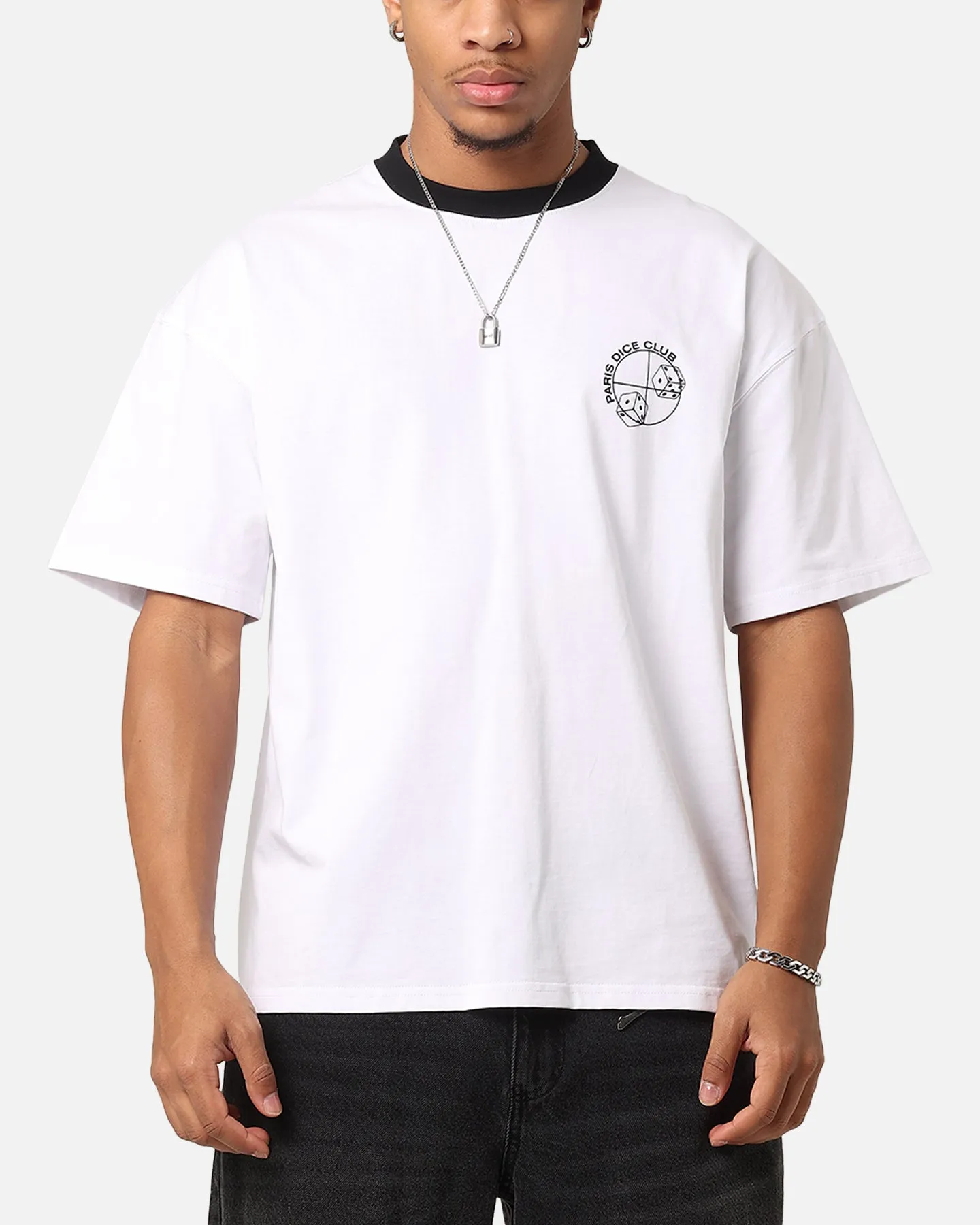 Carre Shootout Oversized Ringer T-Shirt White sold by Culture Kings product image thumbnail 2