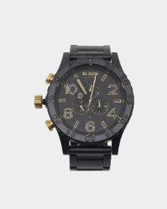 Nixon 51-30 Chrono Watch Matte Black/Gold sold by Culture Kings
