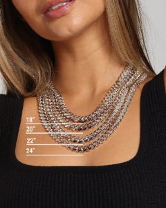 House Of Auric 10mm Cuban Link Chain Sterling Silver sold by Culture Kings