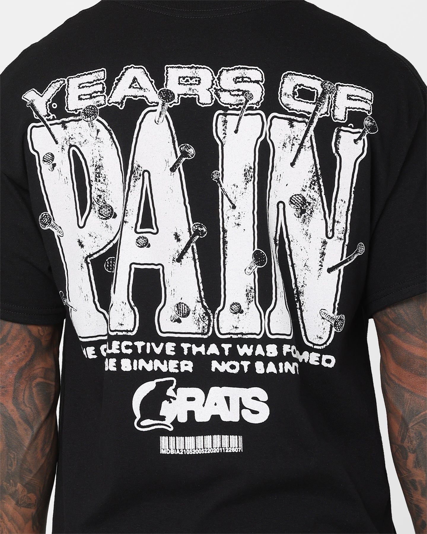Rats Get Fat Years Of Pain T-Shirt Black sold by Culture Kings product image thumbnail 5