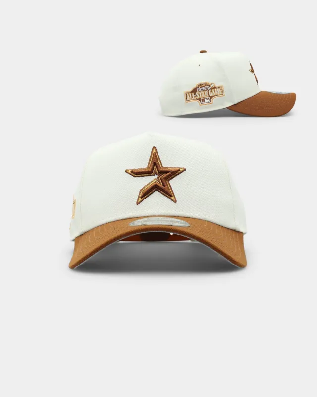 New Era Houston Astros 'Toasted Peanut' 2-Tone 9FORTY A-Frame Snapback White sold by Culture Kings