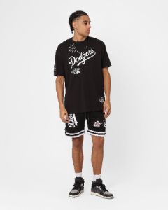 New Era Los Angeles Dodgers Mesh Shorts Black sold by Culture Kings