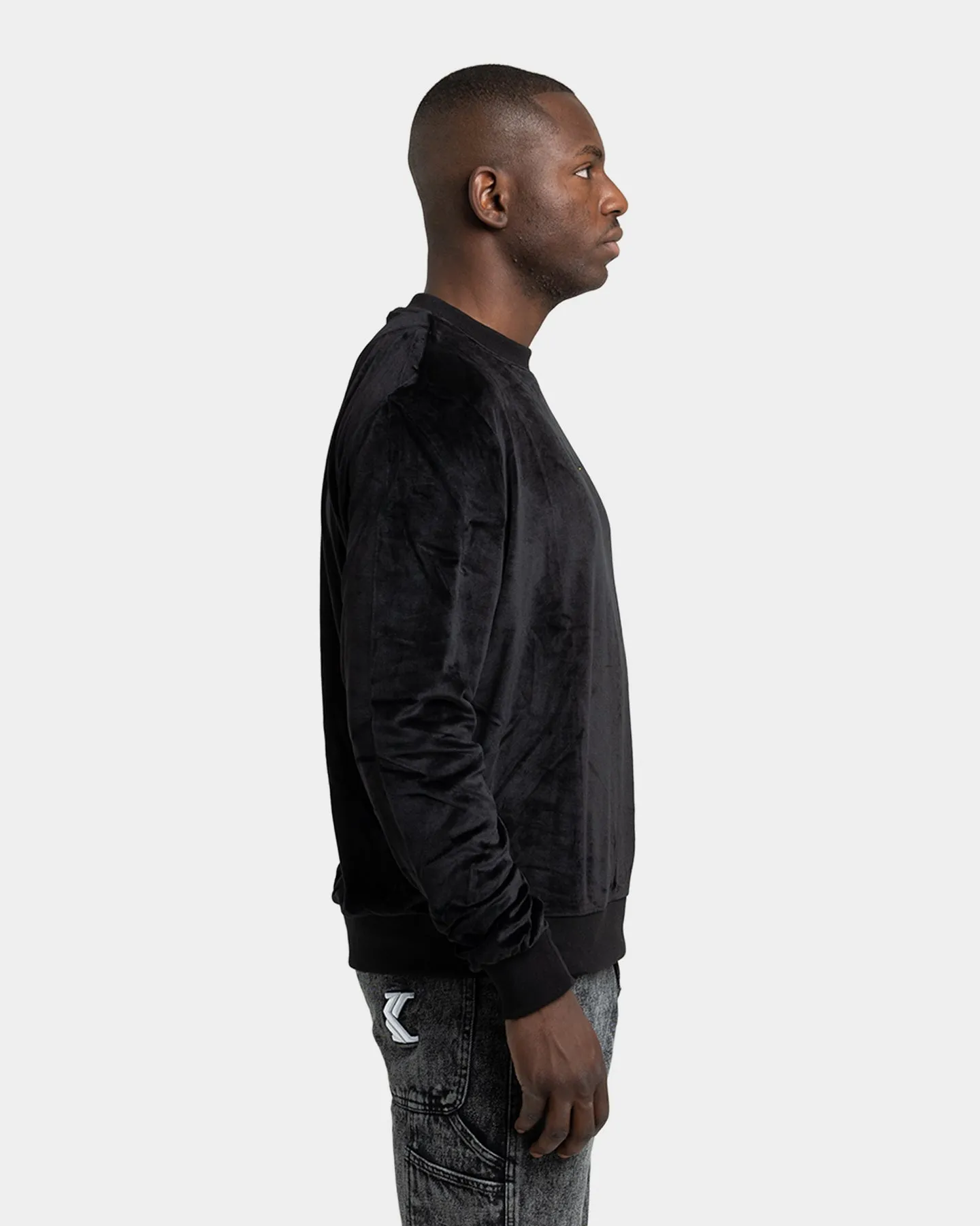 Karl Kani Signature Velvet Crewneck Black sold by Culture Kings product image thumbnail 5