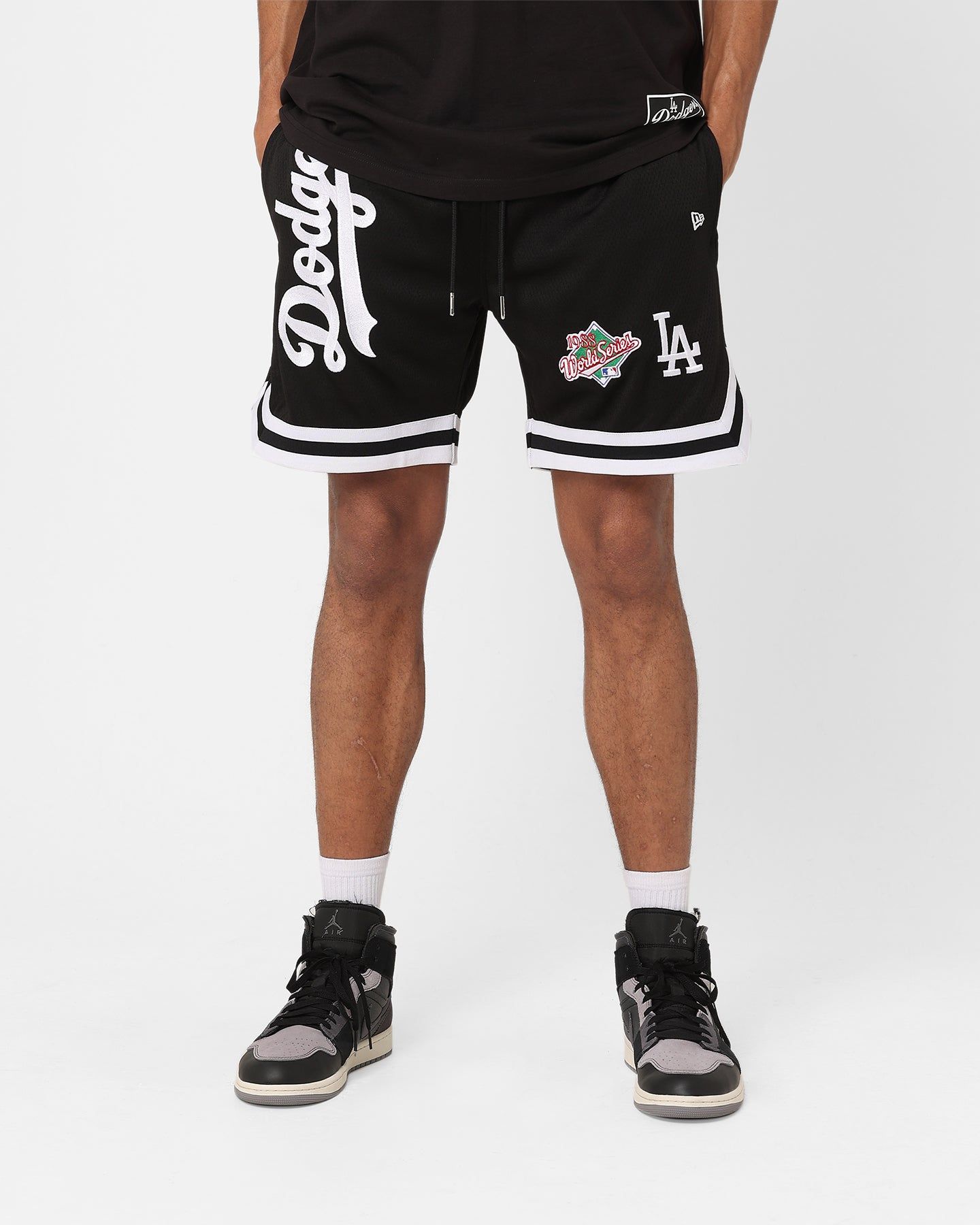 New Era Los Angeles Dodgers Mesh Shorts Black sold by Culture Kings